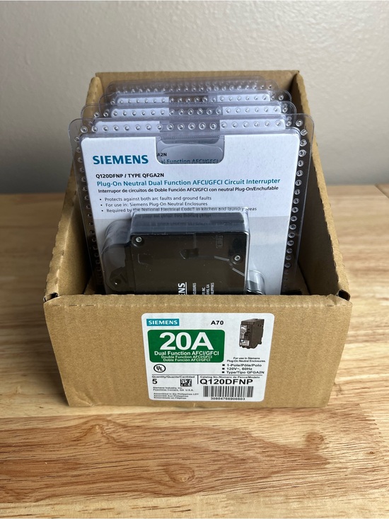 Other - Siemens Q120DFNP 20A AFCI/GFCI Breakers 5 Pack
